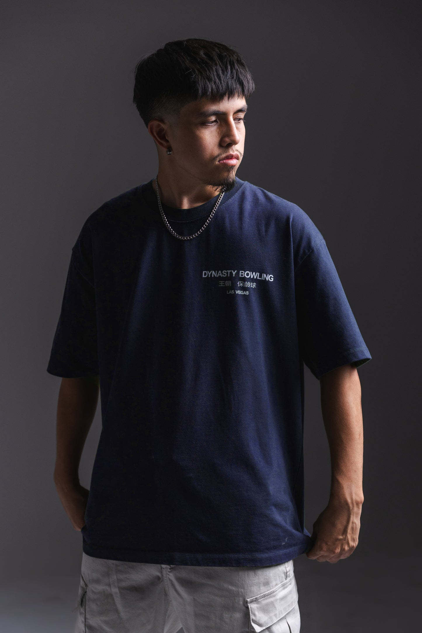 FOUNDATIONS HEAVYWEIGHT TEE - NAVY BLUE