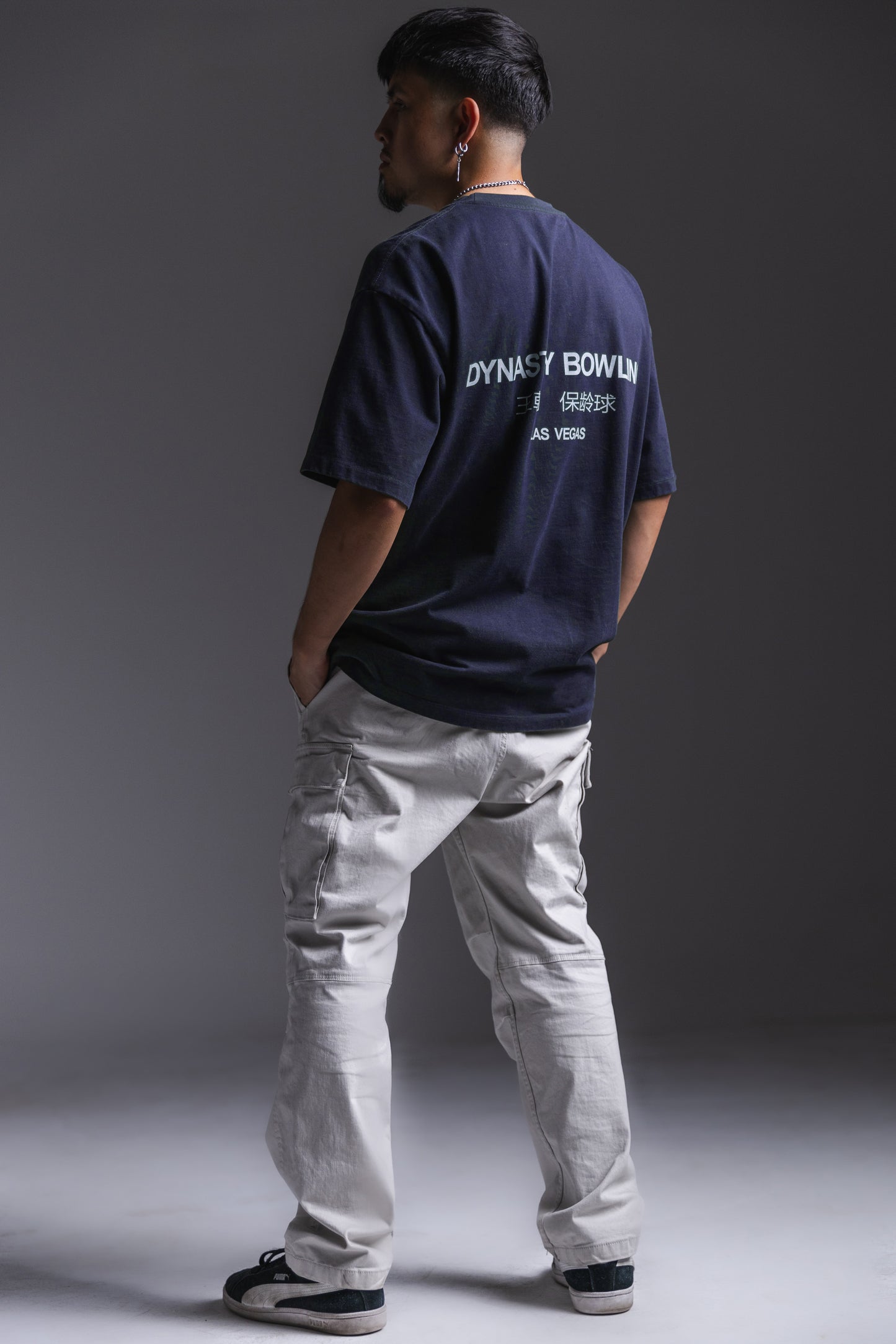 FOUNDATIONS HEAVYWEIGHT TEE - NAVY BLUE