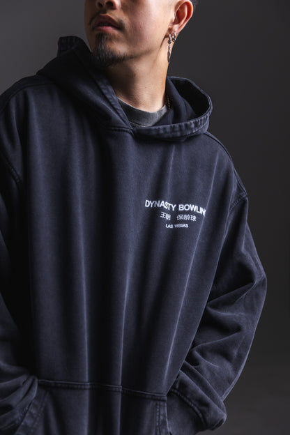 FOUNDATIONS HEAVYWEIGHT HOODIE - FADED BLACK