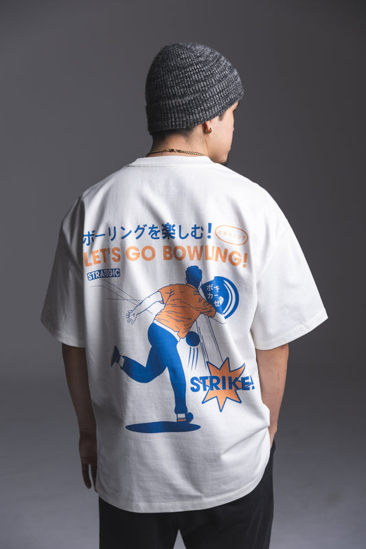 LET'S GO BOWLING! TEE - WHITE
