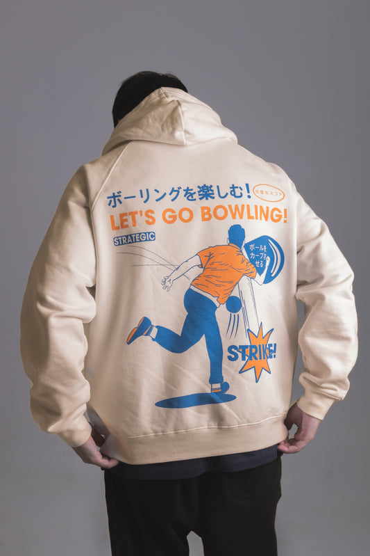 LET'S GO BOWLING! HOODIE - APRICOT