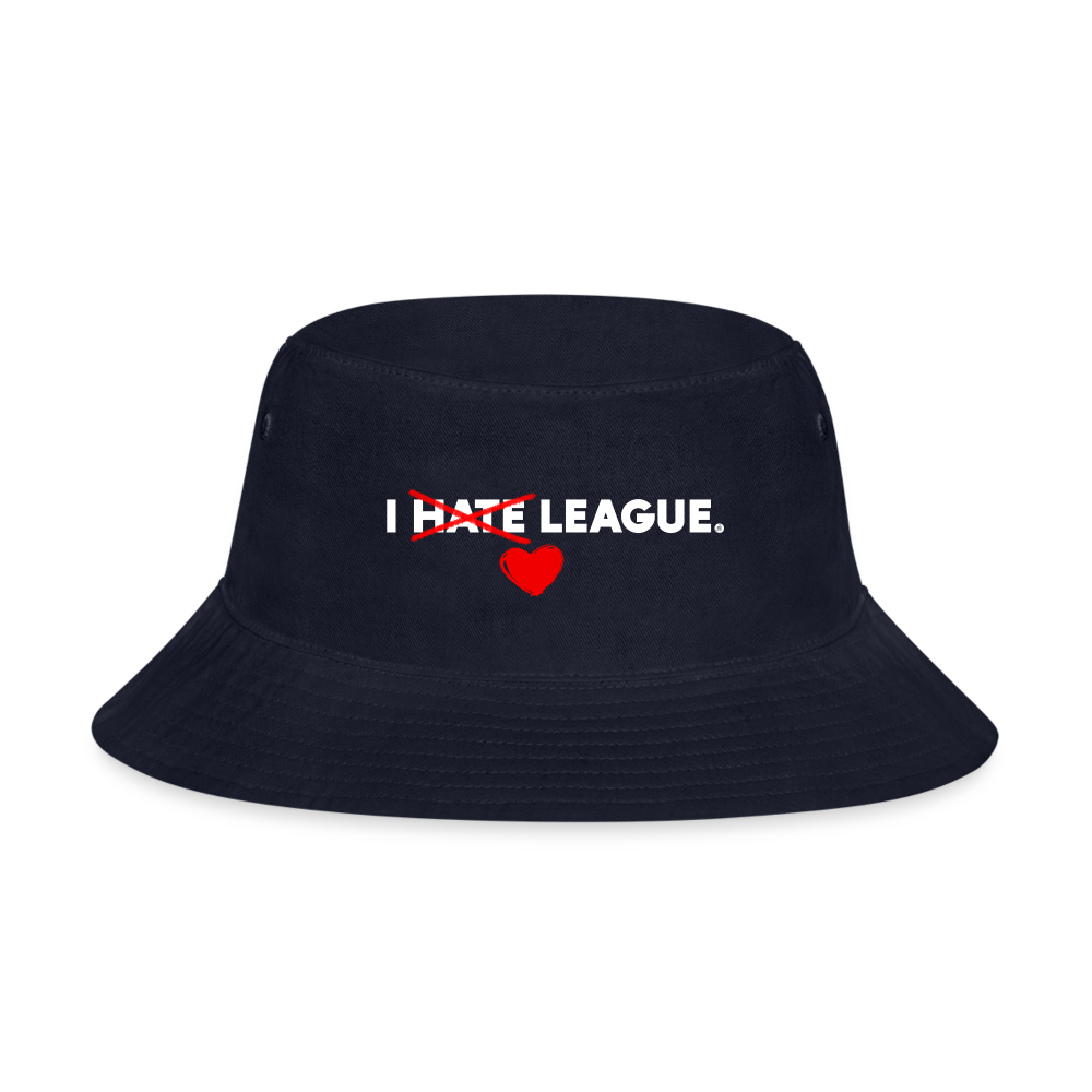 I LOVE LEAGUE - Bucket Hat - navy