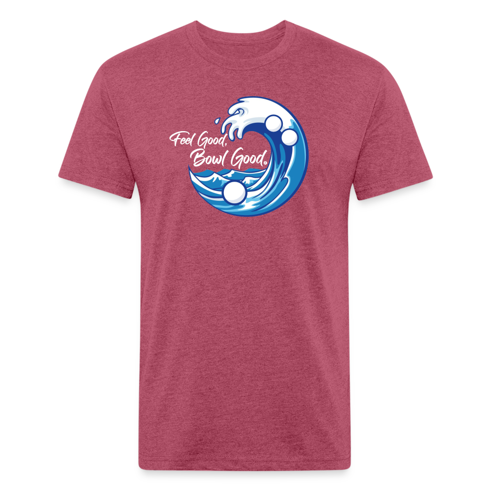 FEEL GOOD, BOWL GOOD - Tee - heather burgundy