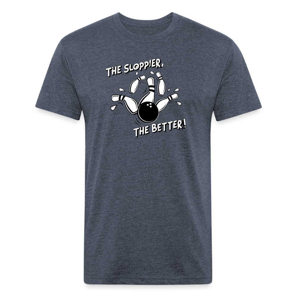 THE SLOPPIER THE BETTER! - Tee - heather navy