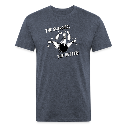 THE SLOPPIER THE BETTER! - Tee - heather navy