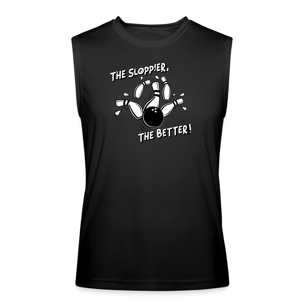 THE SLOPPIER, THE BETTER - Tank - black