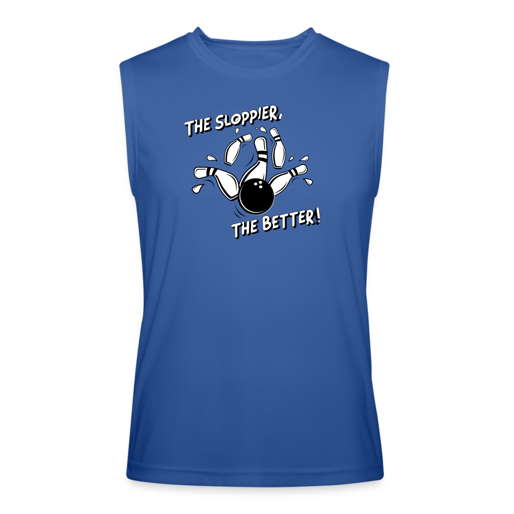 THE SLOPPIER, THE BETTER - Tank - royal blue