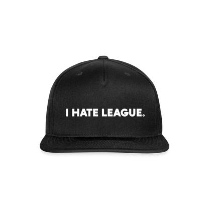 I HATE LEAGUE - Snapback - black