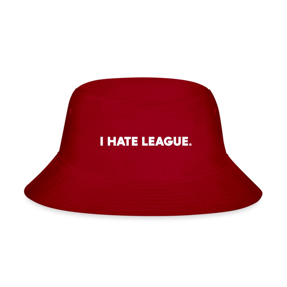 I HATE LEAGUE - Bucket Hat - red