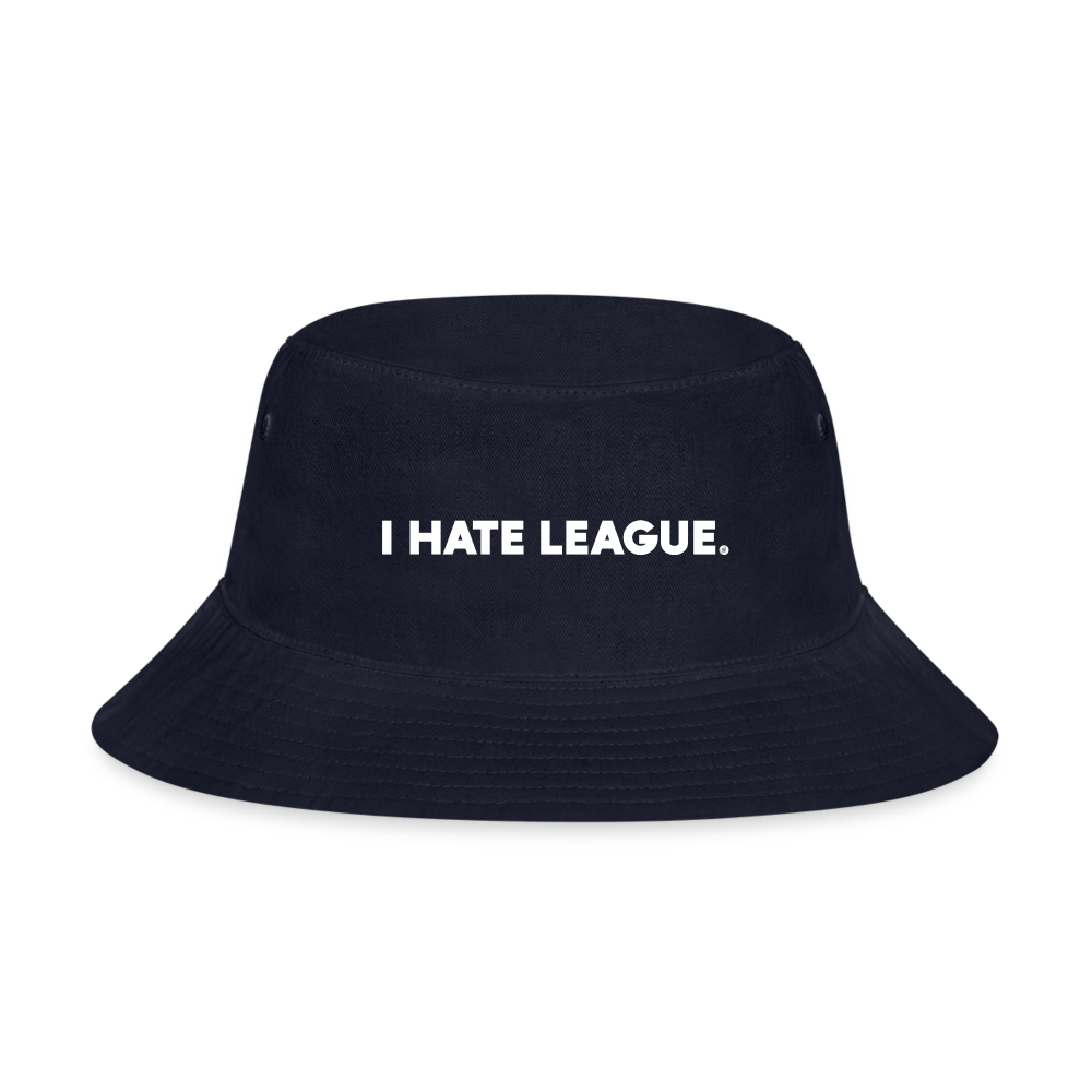 I HATE LEAGUE - Bucket Hat - navy