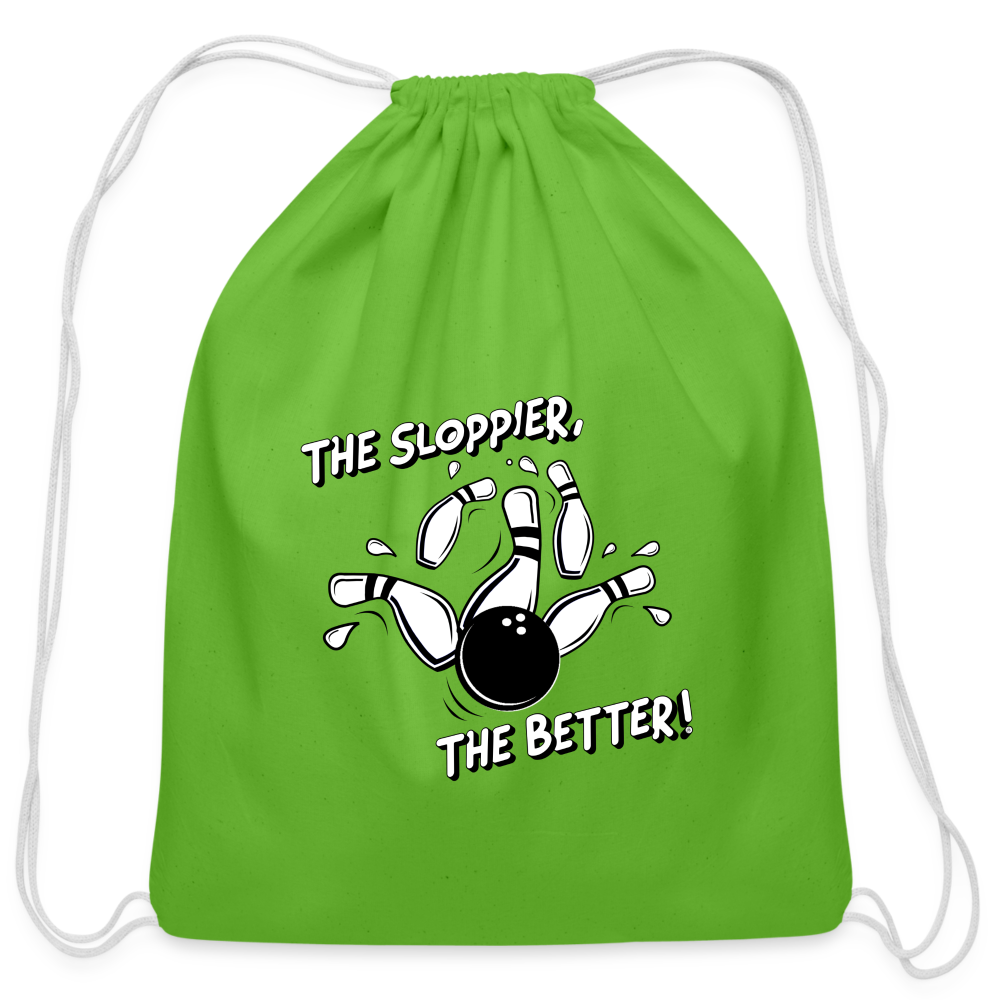 THE SLOPPIER, THE BETTER - Drawstring Bag - clover